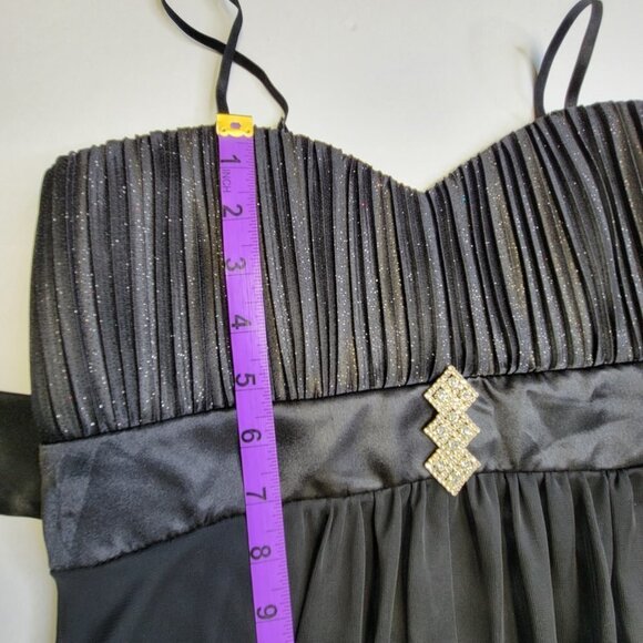 Black Evening Dress Gown- Size M - New! - Picture 9 of 15